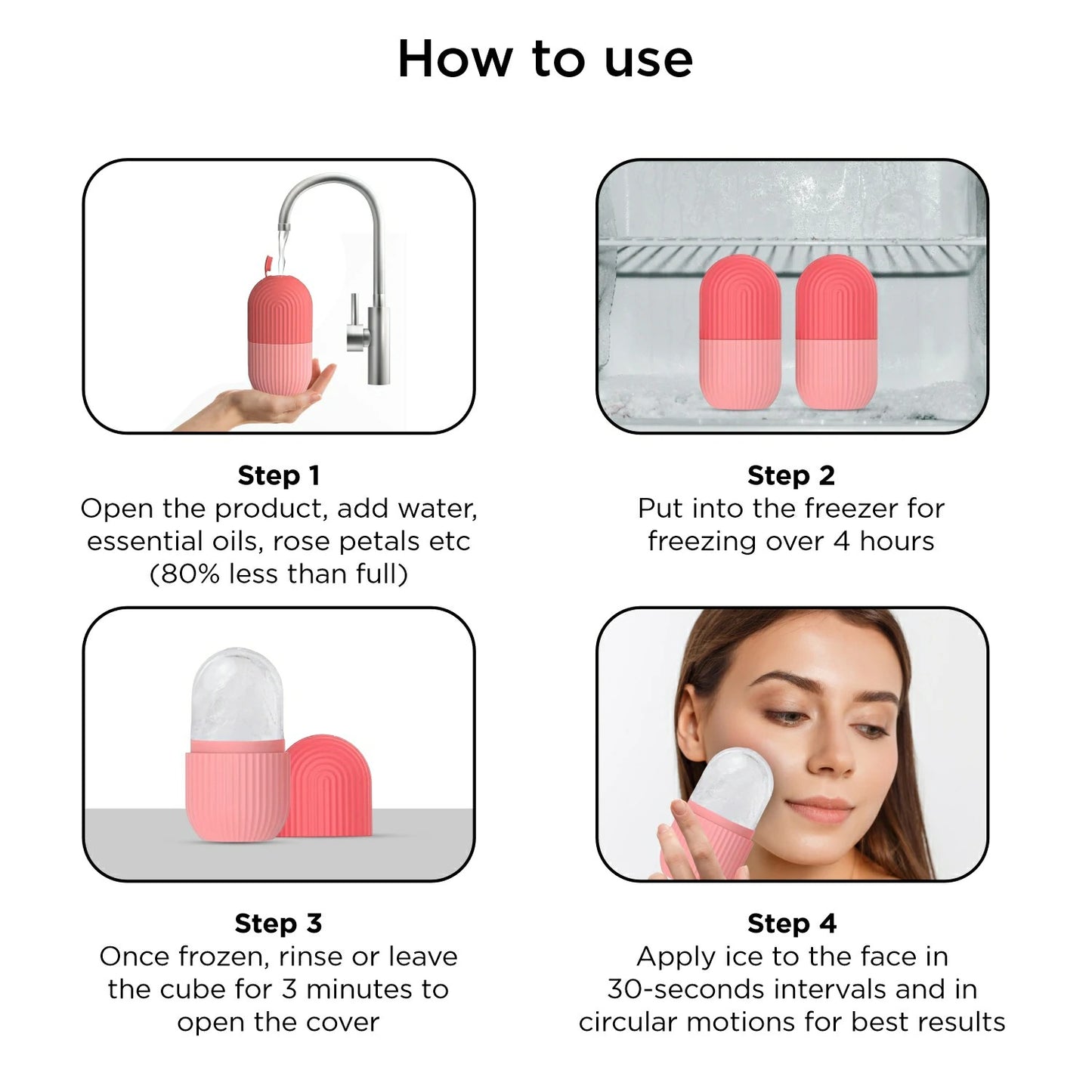 Silicone Ice Facial Roller