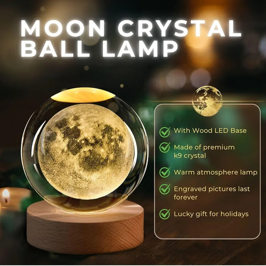 Crystal Moon Lamp