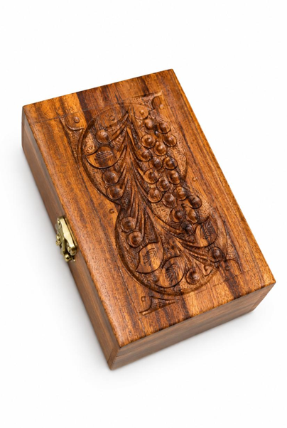 Handcrafted Floral Wooden jewelry box