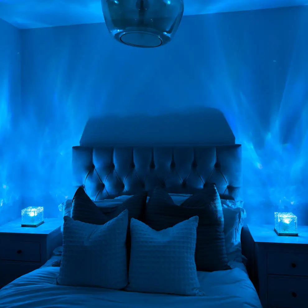 AuroraWave™ Premium Ocean Ripple LED Projector Ambient Night Lamp