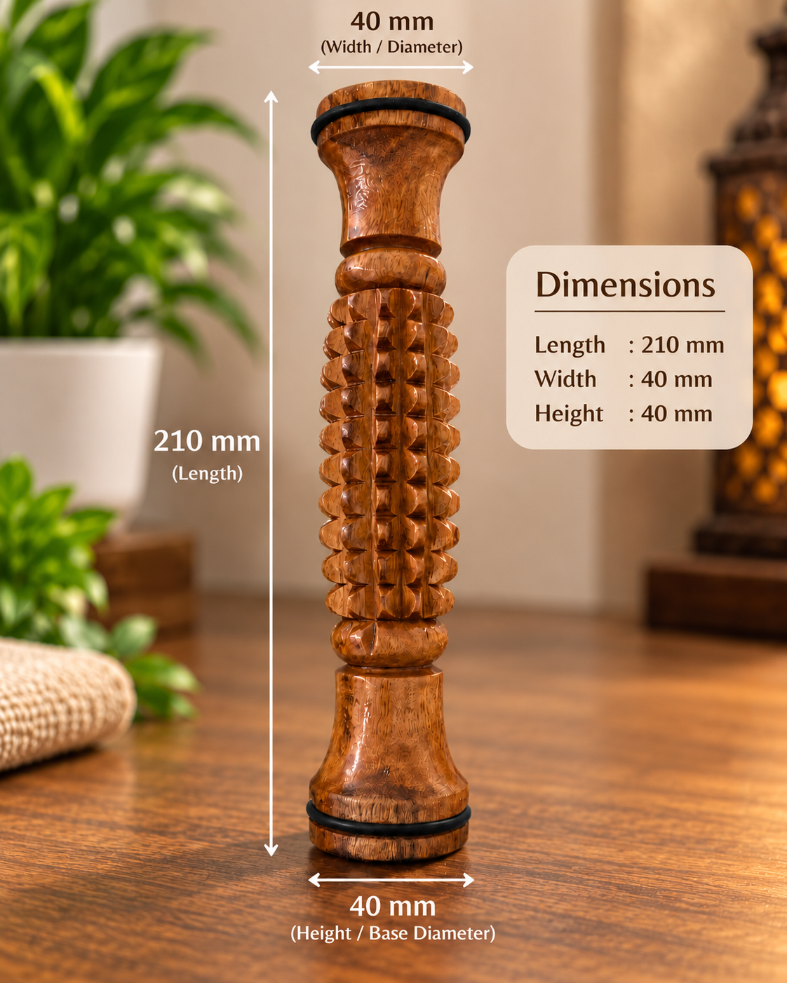Wooden Foot Massage Roller | Manual Foot Massager