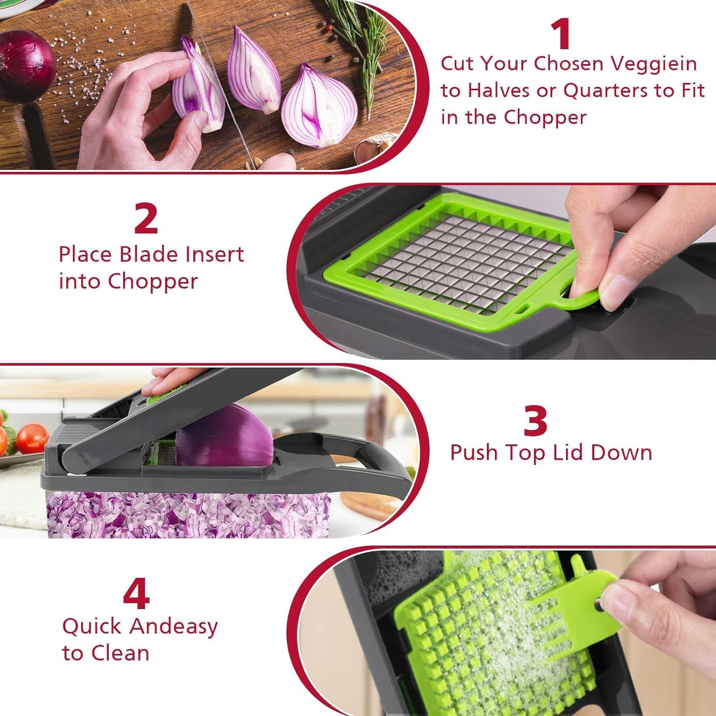 16-In-1 Multifunctional Vegetable Chopper