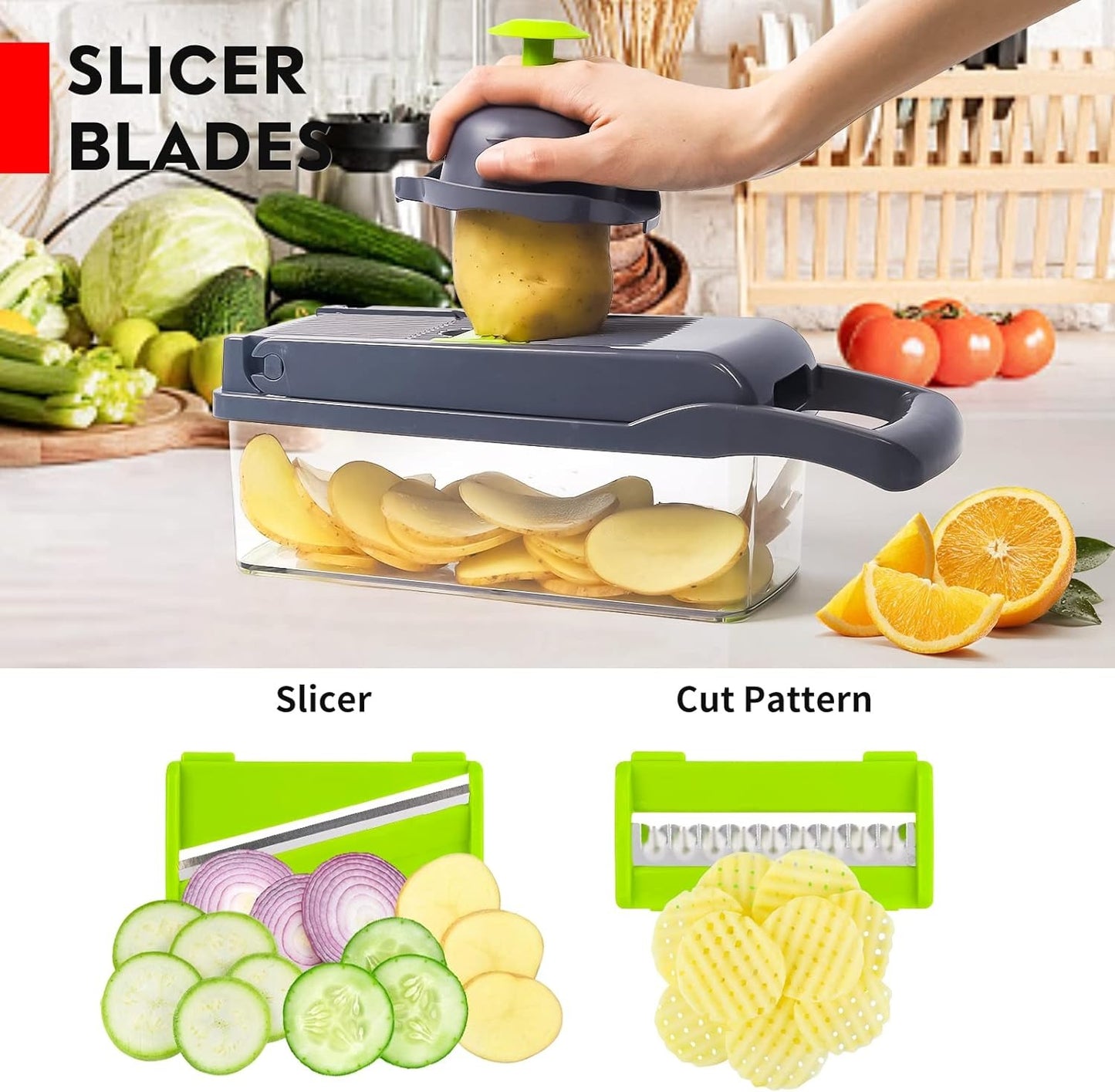 16-In-1 Multifunctional Vegetable Chopper