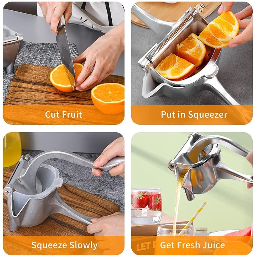 Stainless Steel  Clip Handheld Fruit Juicer