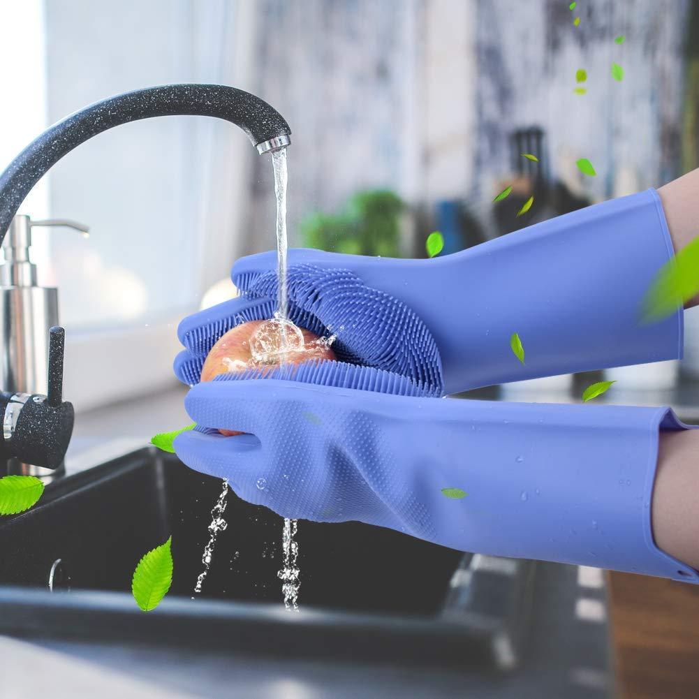 Silicone Dishwashing &amp; Cleaning Pair Gloves