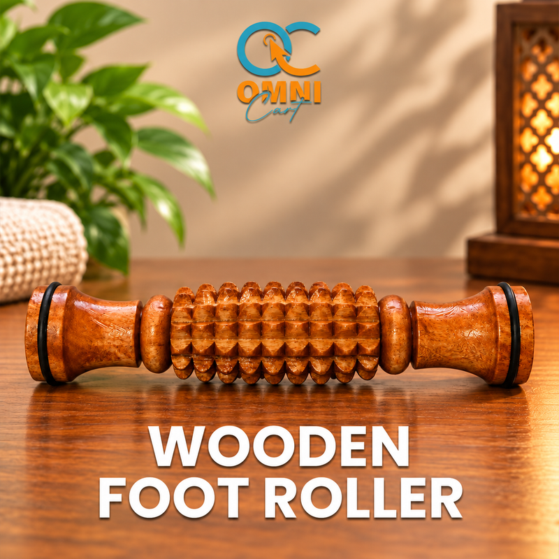 Wooden Foot Massage Roller | Manual Foot Massager
