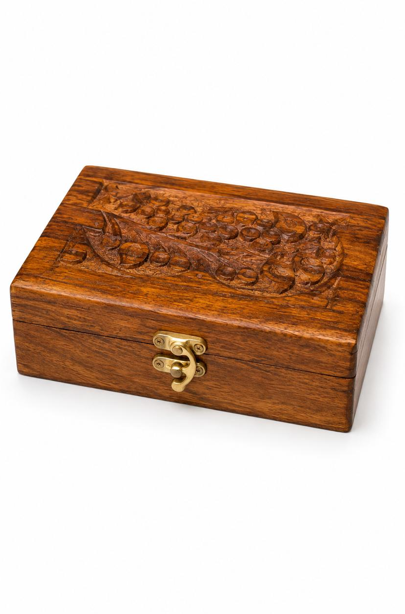 Handcrafted Floral Wooden jewelry box