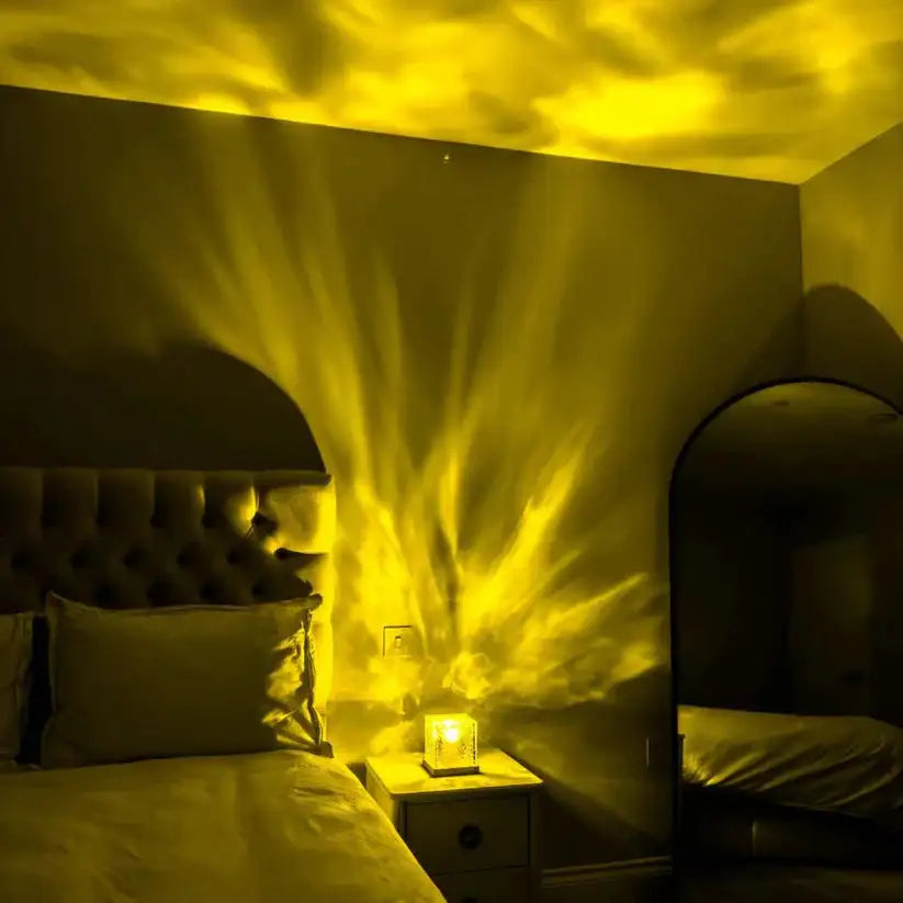 AuroraWave™ Premium Ocean Ripple LED Projector Ambient Night Lamp